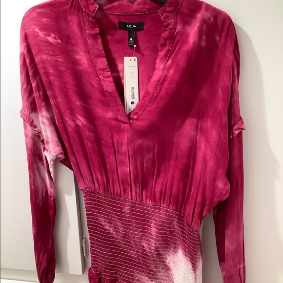 NWT AQUA TIE DYE DRESS - Picture 1 of 7